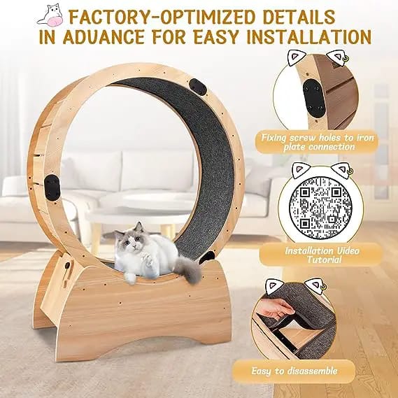 susici cat hamster wheel